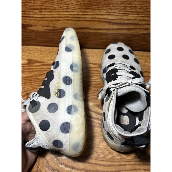 Size 8.5 - Adidas James Harden Vol. 5 Futurenatural Polka Dot - White - Used main image 4